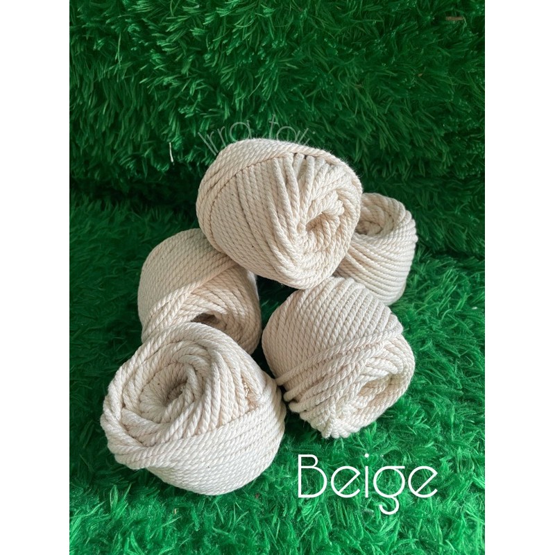 Tali katun beige/broken white 20mtr