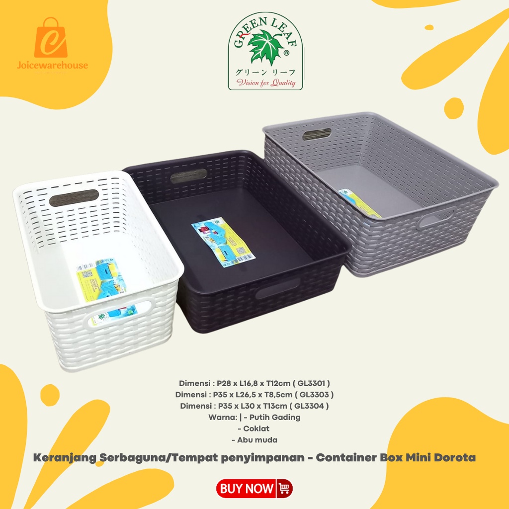 Keranjang Serbaguna/Tempat penyimpanan - Container Box Mini Dorota