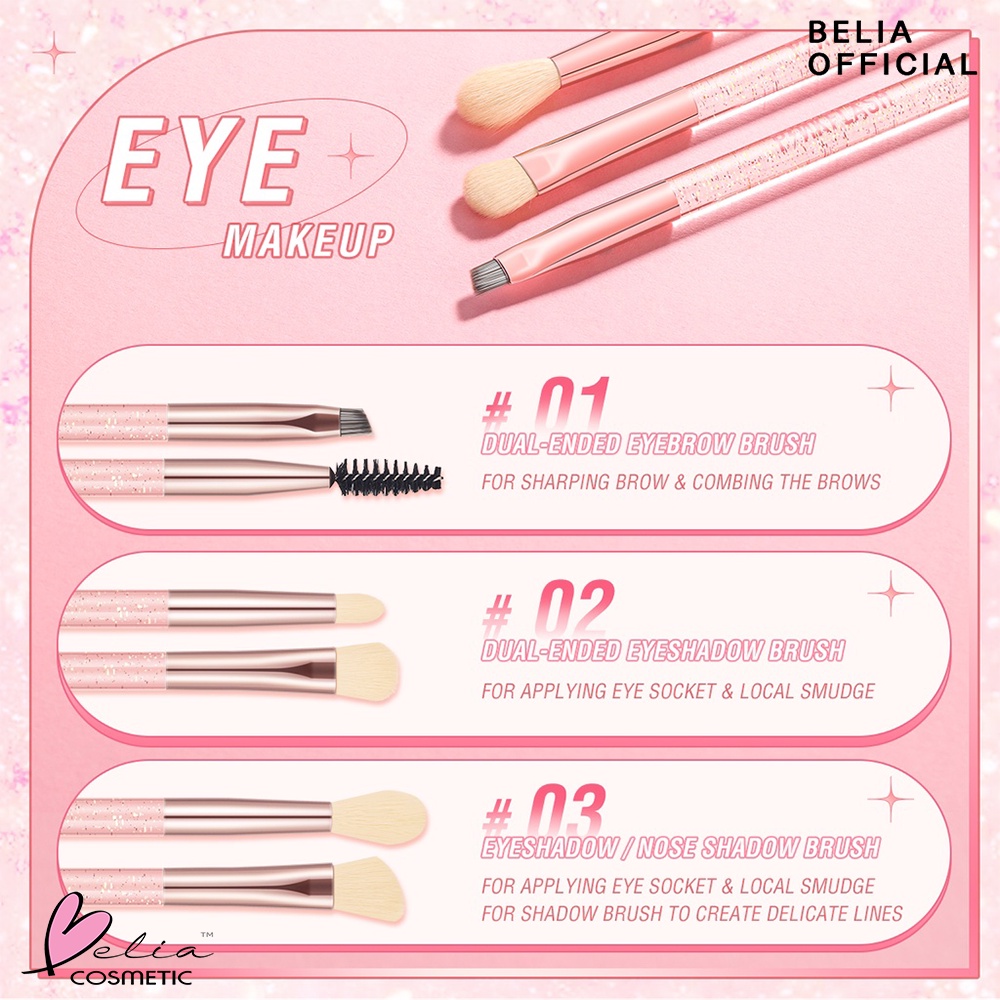 ❤ BELIA ❤ PINKFLASH Make Up Brush Series PF-T04 | Beauty Brush | Makeup Tool | Kuas Make Up | Pink Flash