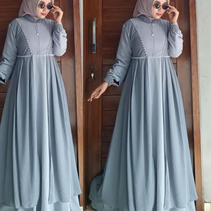 Nabila dress vol.2 ALHAYA /Gamis pesta/gamis /gamis ceruty armani/gamis polos/gamis arab/gamis manik
