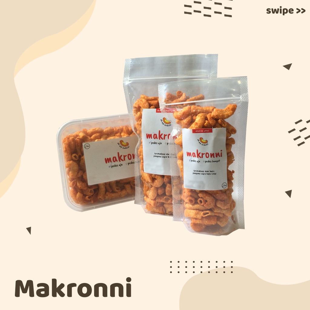 

Makaroni Pedas Camilan Enak Renyah