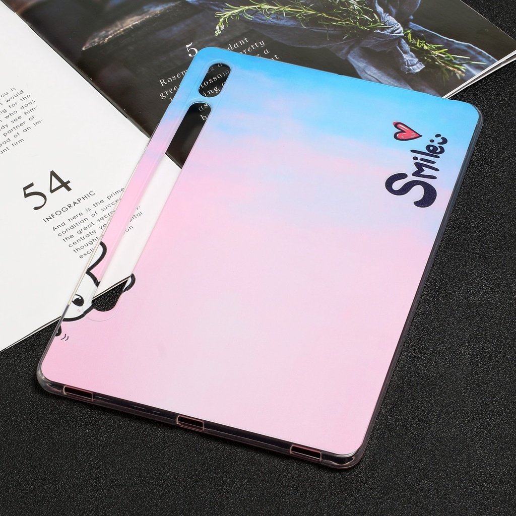 For Samsung Galaxy Tab S7 FE S8 Plus S8+ S7+ 12.4&quot; SM-X800 SM-X806 SM-T730 SM-T733 SM-T736B SM-T970 SM-T976B Fashion Tablet Protection Cover Painted Pattern Soft TPU Case