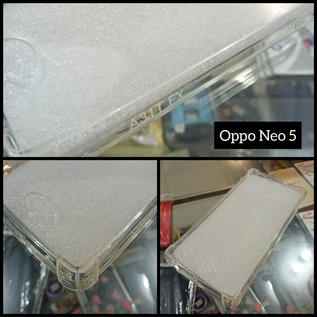 Case Oppo Neo 5 Slim Black Matte Anticrack Kualitas Grade A