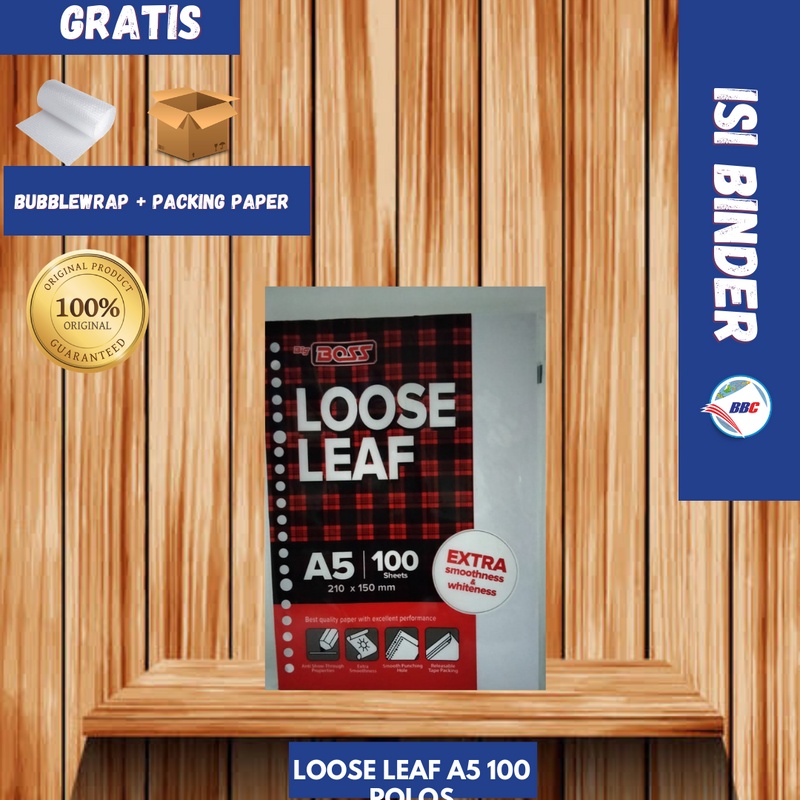 

BIGBOSS LOOSE LEAF 100 A5 POLOS