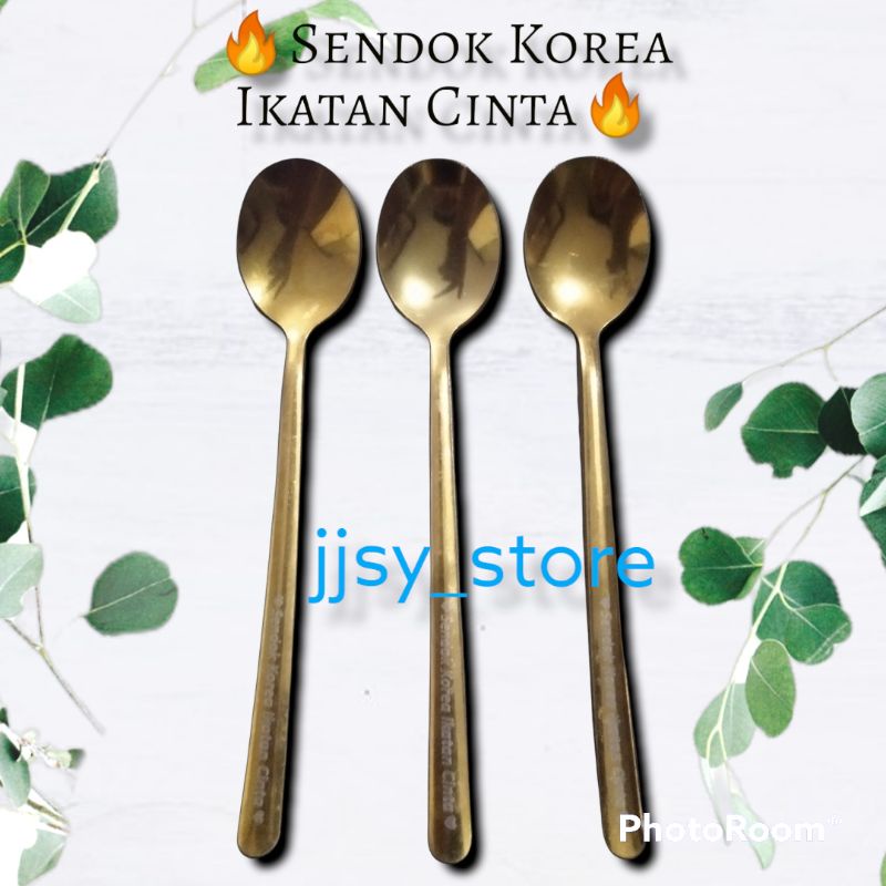 [PROMO] EDISI SPESIAL, Sendok Makan Emas Korea Ikatan Cinta 1pcs Limited Edition.