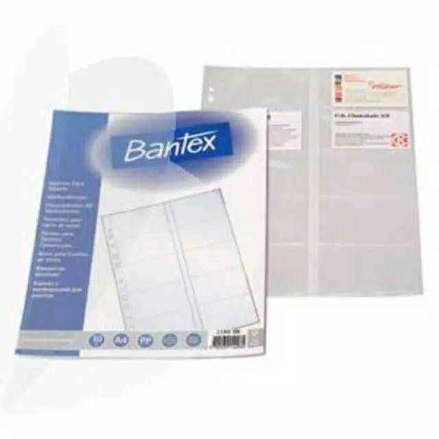 

Bantex Business Card Pocket A4 in Pack of 10 pcs (20 name card) 2140 08