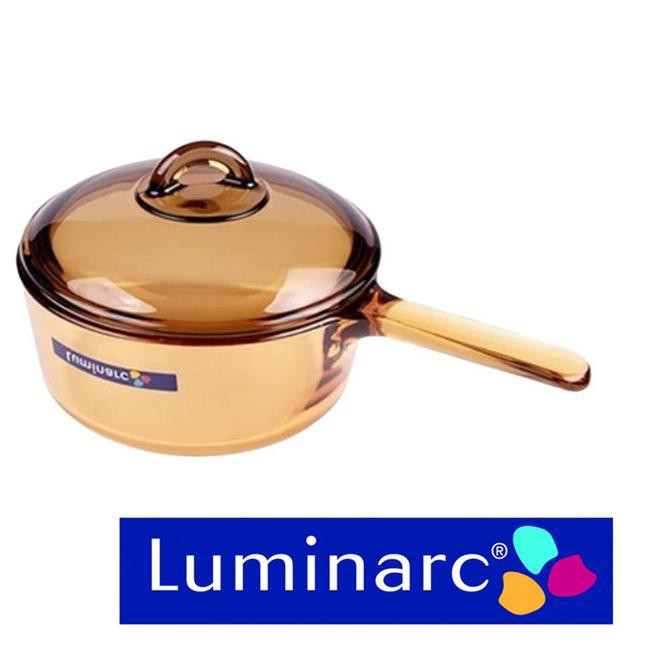 QUI LUMINARC Saucepan Vitro Blooming 1.5L/ LUMINARC Panci Gagang Kaca ➔ ✯ϟ