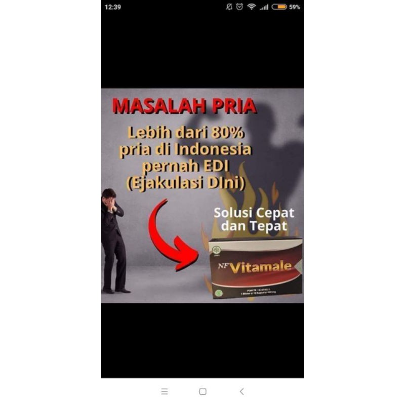 vitamale100%asli.BELIHARIIni dikirim hari ini