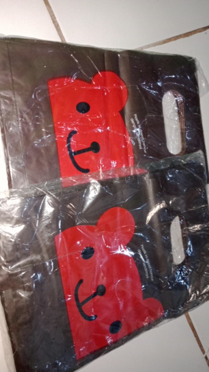 ❤murah Pol❤ Kantong Plong Oval 15x23 Cm Motif Bear . Kantong Plong Motif .kantong Olshop Online Shop