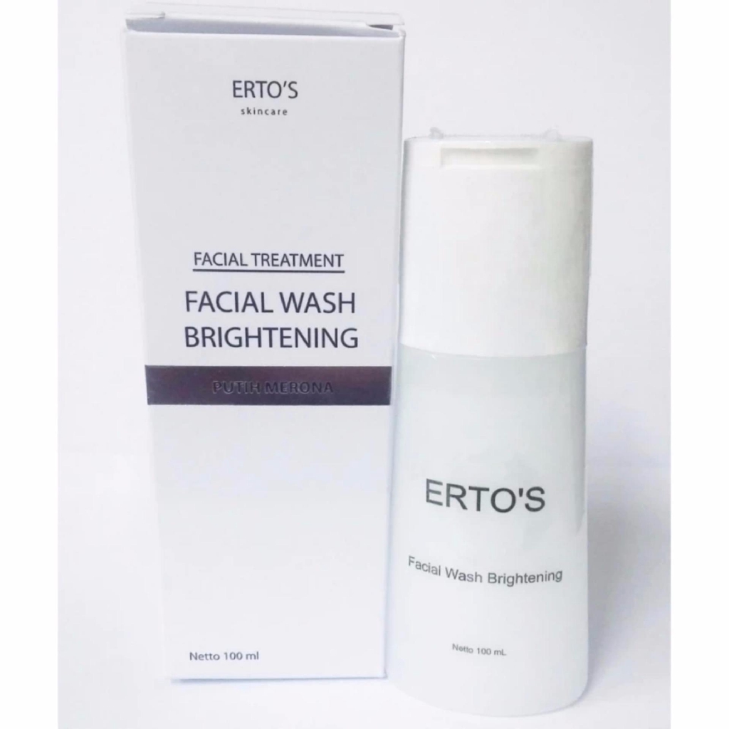 Ertos SkinCare Facial Treatment Facial Wash Brightening 100ml - Putih Merona