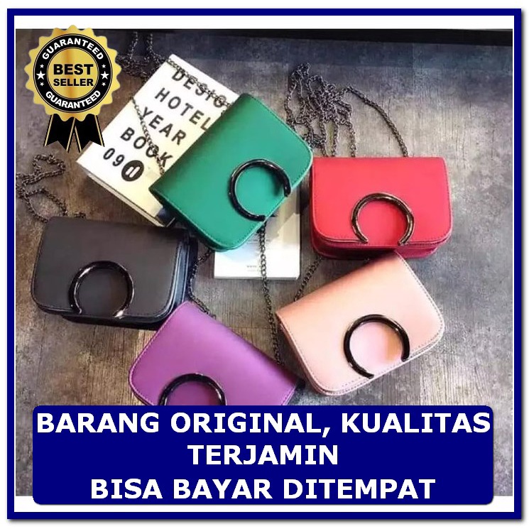 Terpopuler❆Qf81,. Tas Bahu Wanita Branded Import Termurah Ori.| , RQ715 Tas  Pesta Casual Lovi Bulan