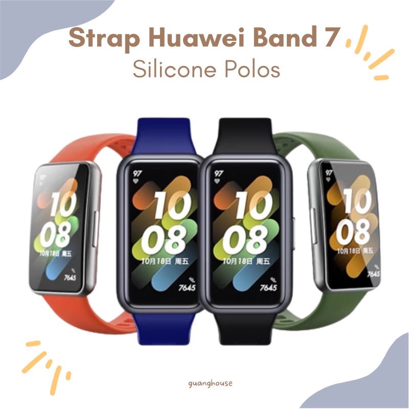 Strap Huawei Band 7 Polos Tali Huawei Band 7 Silicone Polos