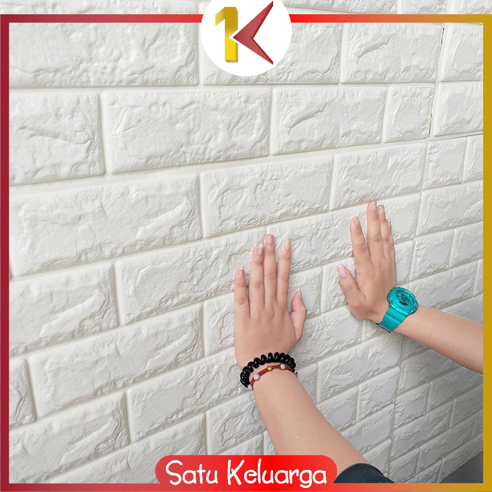 SK-C206 Wallpaper Dinding Foam 3D Kecil Motif Batu Bata / Walpaper Stiker Dinding Dekorasi Kamar-8