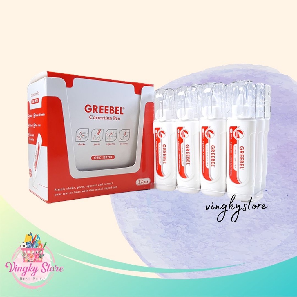 

Correction Liquid / Tipex Cair Greebel Putih 120701