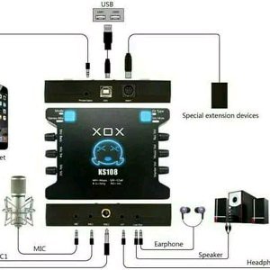 SOUNDCARD XOX KST08 record soundcard SMULE external online Terbaik