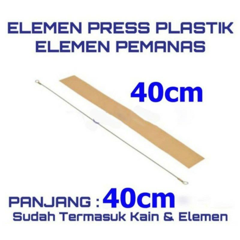 Elemen impulse Sealer ,  FS 200 ,  20cm  , 30cm  40cm lebar 2 mm , Otomatis , Pres Palstik