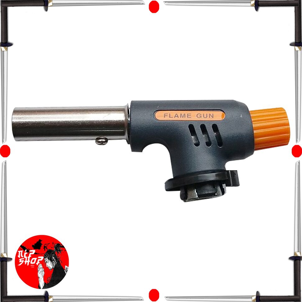 Portable Gas Torch Butane Flame Gun Non Inverter - Black