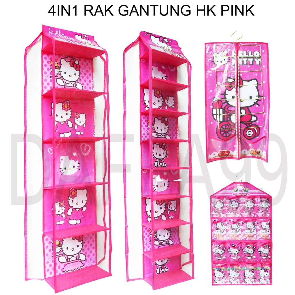 SET 4 IN 1 RAK TAS GANTUNG + RAK SEPATU GANTUNG + HANGER JILBAB HJO HBO HSO RESLETING