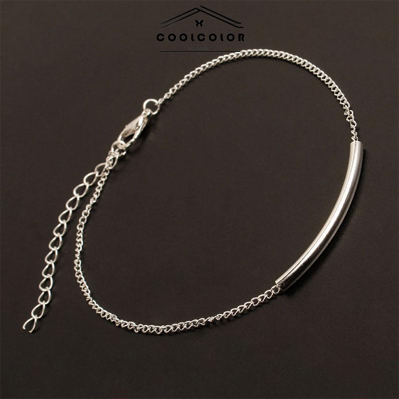 COD✨Gelang Kaki Vintage Fashion Metal U Tube Anklet Beach Summer Alloy Anklet Fashion Import  Aksesoris Pria Wanita