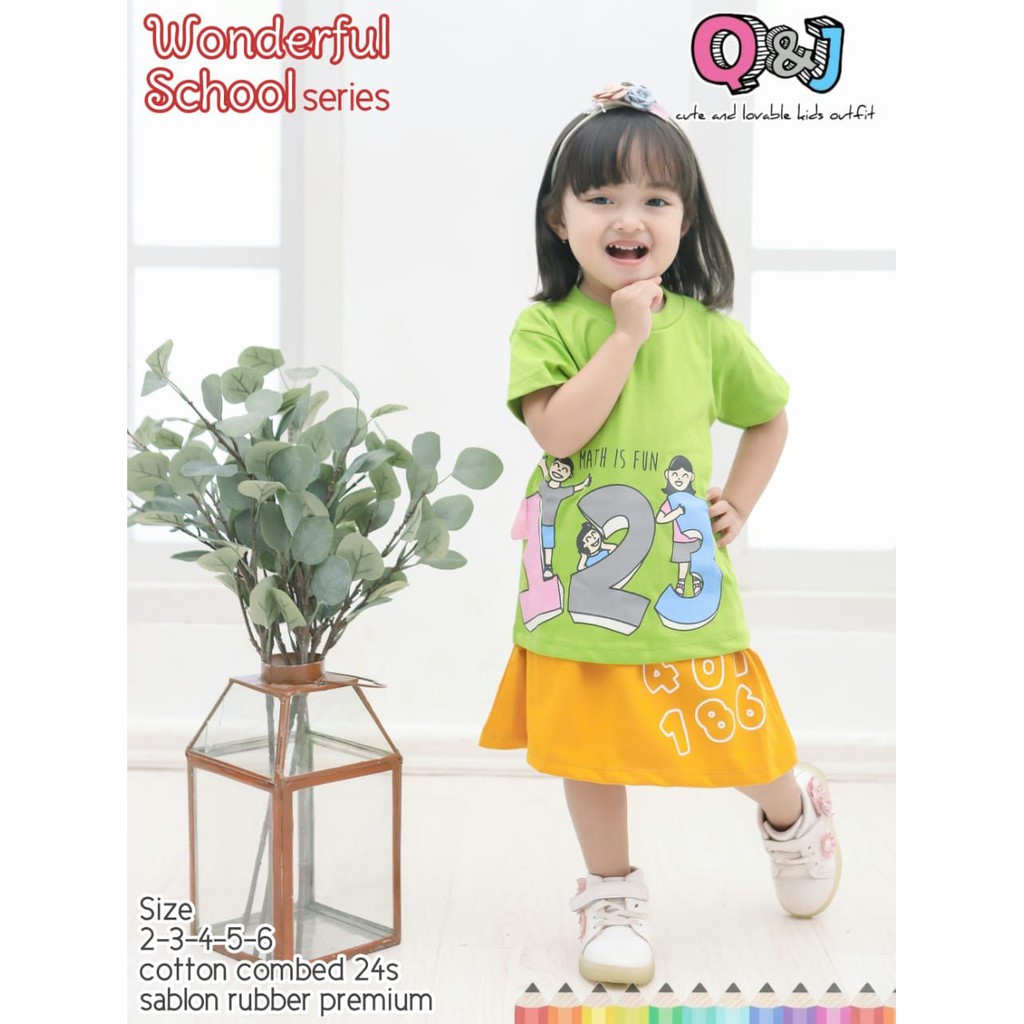 Setelan Anak School Series 3D QnJ