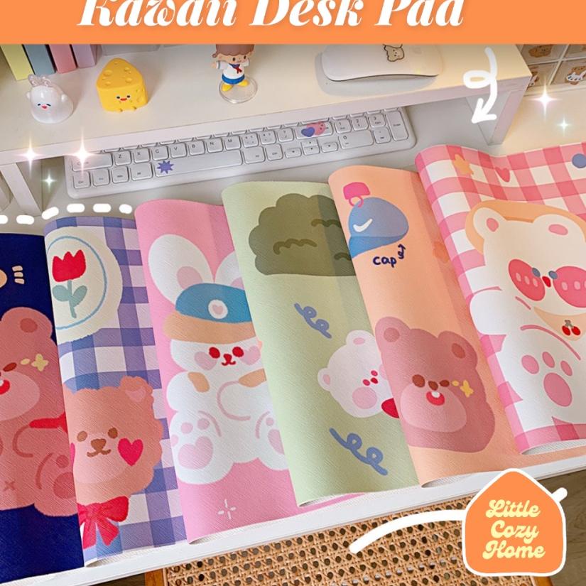 Fast Order Kawaii Desk Pad Motif Character / Desk Mat Karakter / Mouse Pad / Alas Mous / Alas Meja K