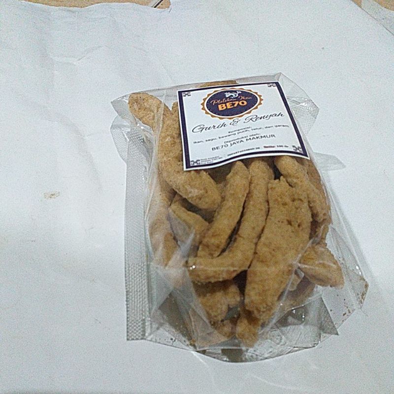

pletekan ikan BE70100gr gurih dan renyah.pletekan ikan lampung