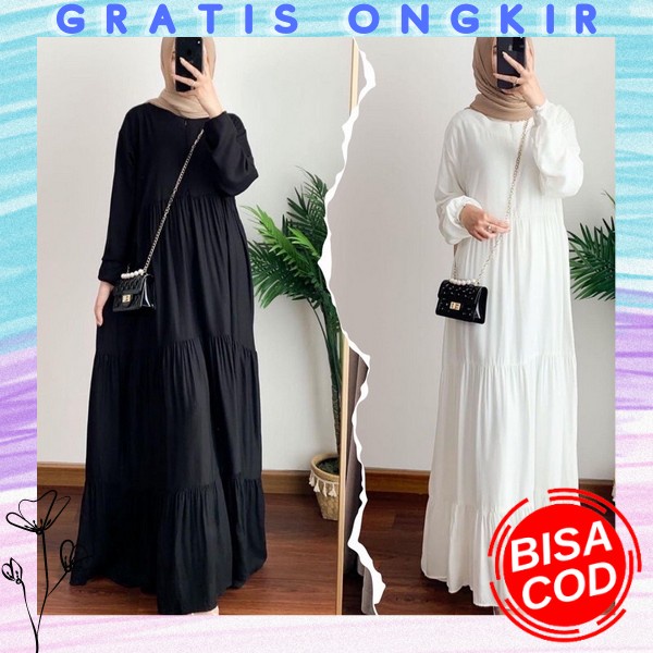Gamis Wanita Kekinian Terbaru 2022 | Baju Kondangan Gaun Pesta Wanita Remaja Kondangan | Ootd Wanita