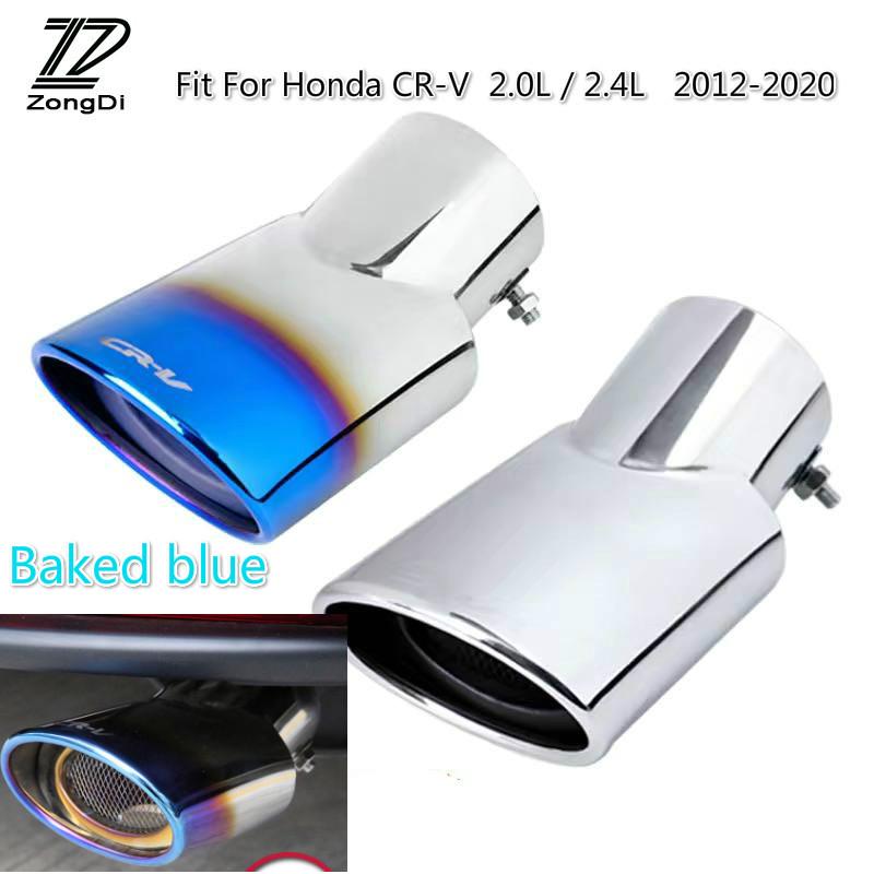 Honda CRV 2.0L/2.4L Ujung Knalpot Mobil Bahan Stainless Steel Warna Biru Muffler Tip Pipe coupling