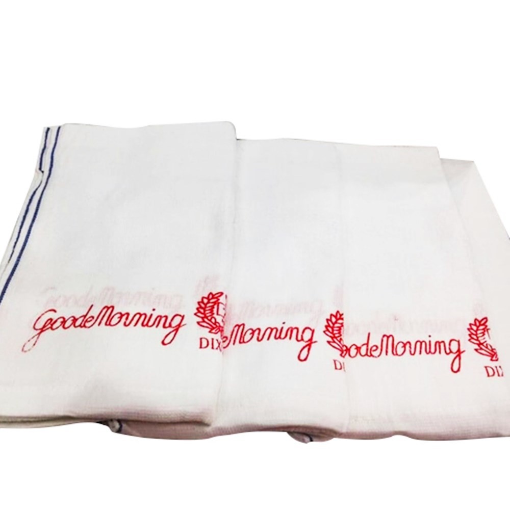 Handuk Salon Good Morning 30 x 65 cm / Handuk Leher Polos Putih