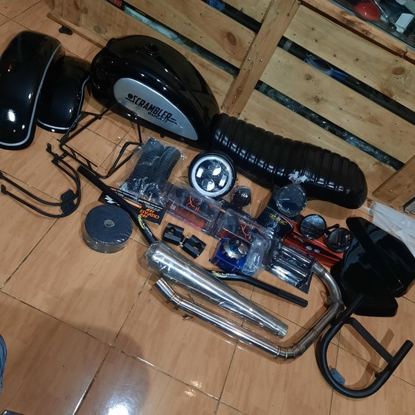 PAKET CUSTOM NEW MEGAPRO MONO DUCATI SCRAMBLER