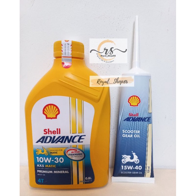 OLI SHELL AX5 MATIC SAE 10W-30 800 ML / SAE 20W-40 800 ML &amp; OLI GARDAN SHELL 120 ML / CASTOL 120 ML Original Paket Oli Motor Beat Paket Oli Motor Vario Paket Oli Motor Matic termurah Paket Oli Motor Matic 110 termurah Paket Oli Matic 125cc Original