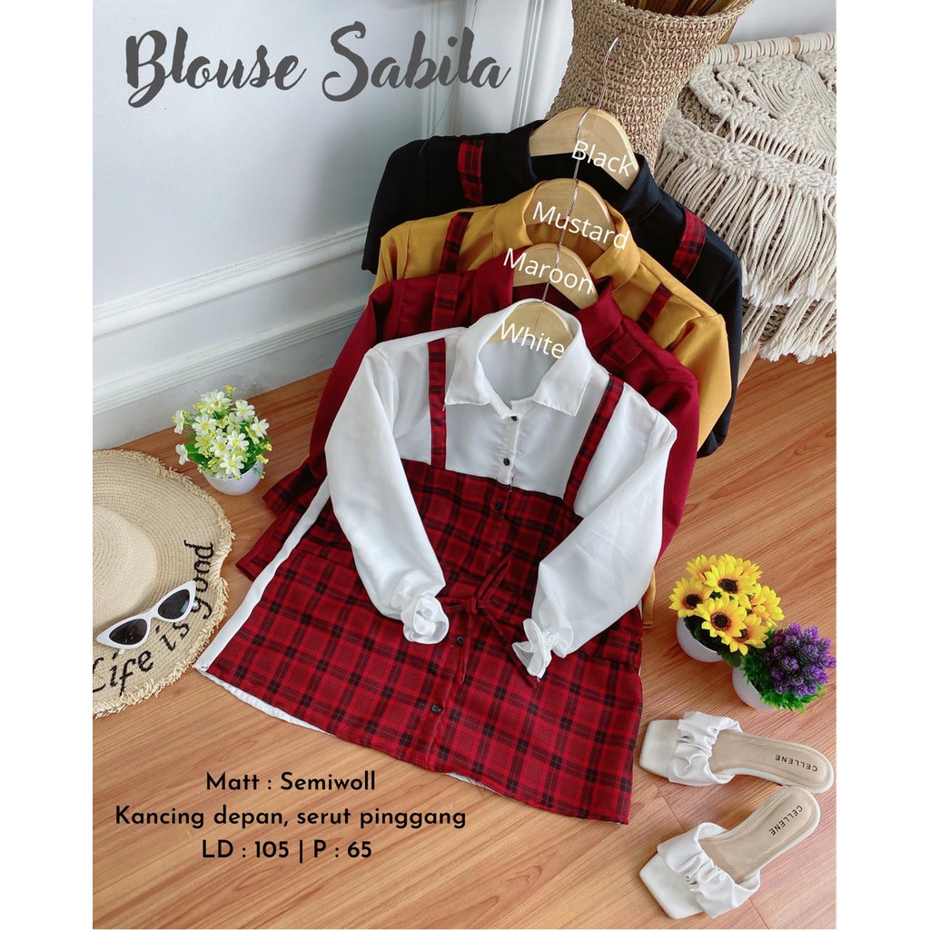 Blouse Semiwoll Sabila