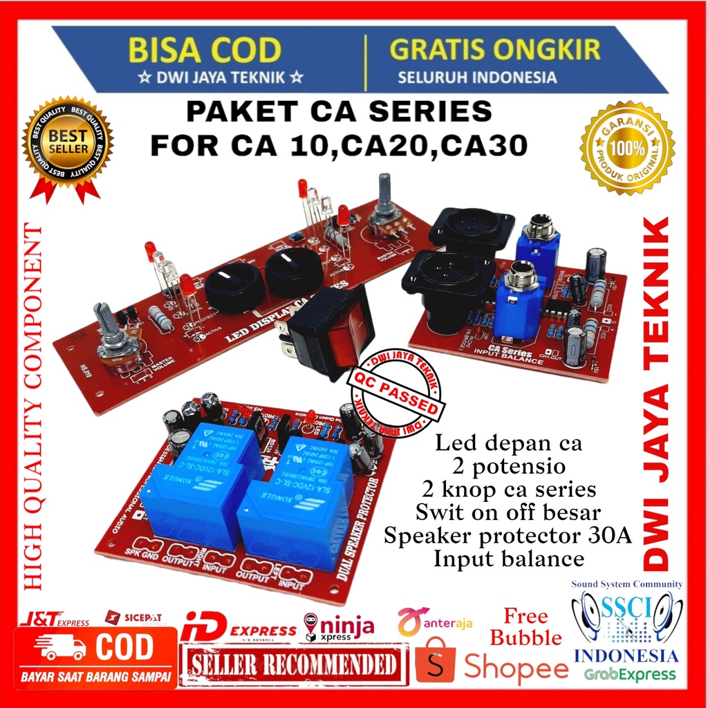 Paket Panel Led CA SERIES input balance speker protector for ca10 ca20 ca30