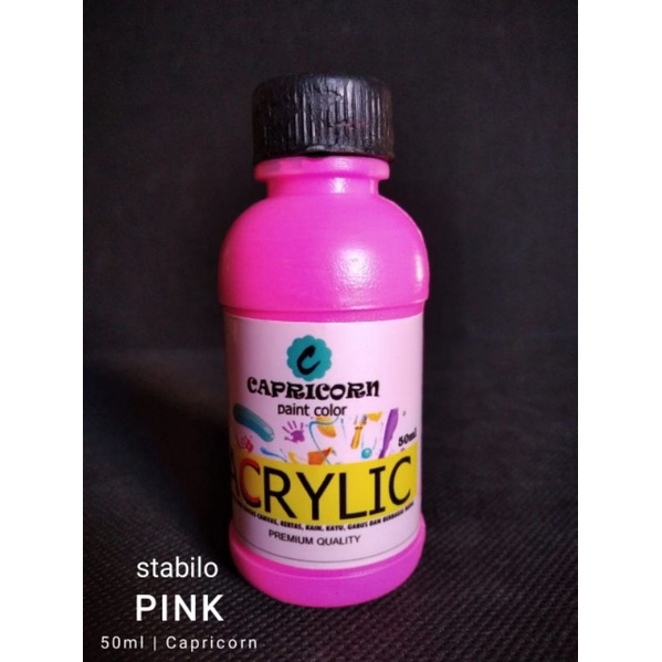 

Cat Acrylic/ Cat Textile/ Cat Akrilik/ Cat Lukis Serbaguna/ Cat Satuan 50ml ( PINK)