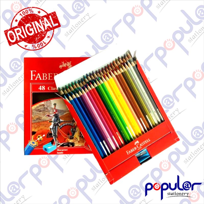 

Pensil Warna Faber Castell Clasic 48C Panjang