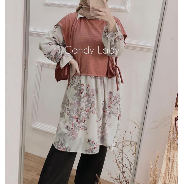 TUNIK VEST KOREAN // TUNIK CERUTY BABYDOLL