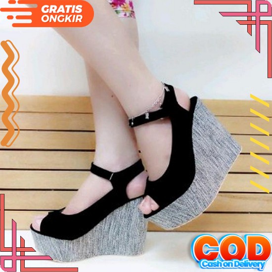Wedges Calbi/Sandal Kondangan/Acara Resmi Sandal Widges Wanita Sendal Kondangan Wanita Terbaru Sanda