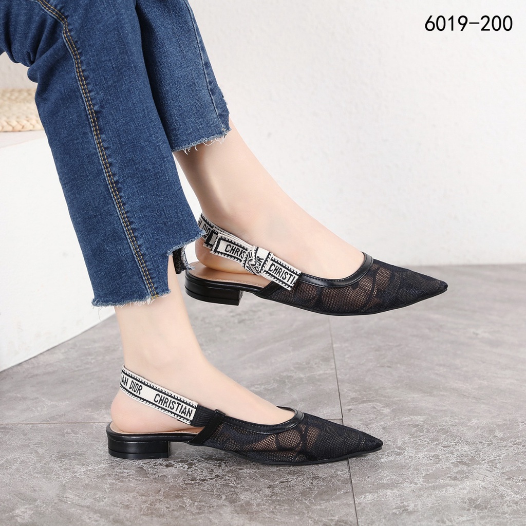 Mesh Slingback Ballet Flat Shoes 6019-200