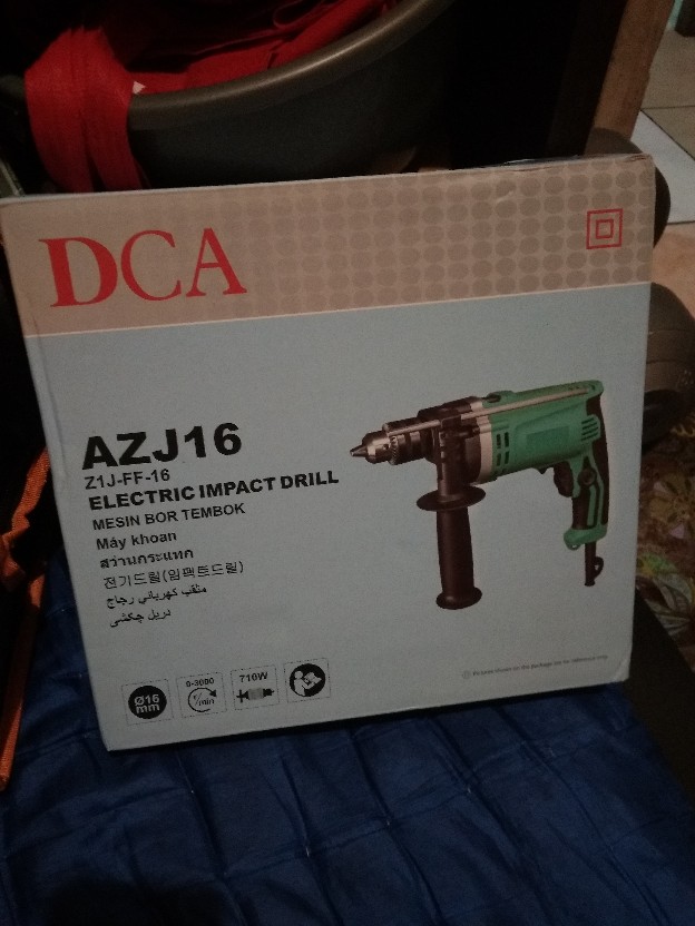 Dca Azj 16 Mesin Bor Tembok Beton 16 Mm Impact Drill 16mm Azj16
