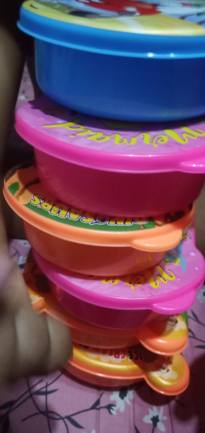 Souvenir Lunch Box /tempat Makann Milan Warna Warni Ulang Tahun