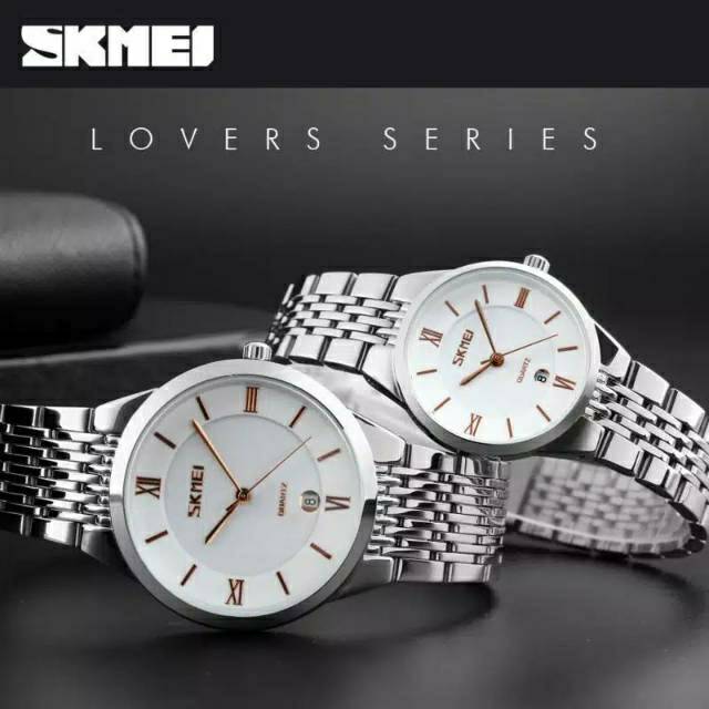 Jam Skmei 9139 original stainless bergaransi free box karton