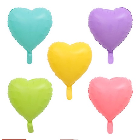 Balon foil Love 40cm warna pastel macaroon