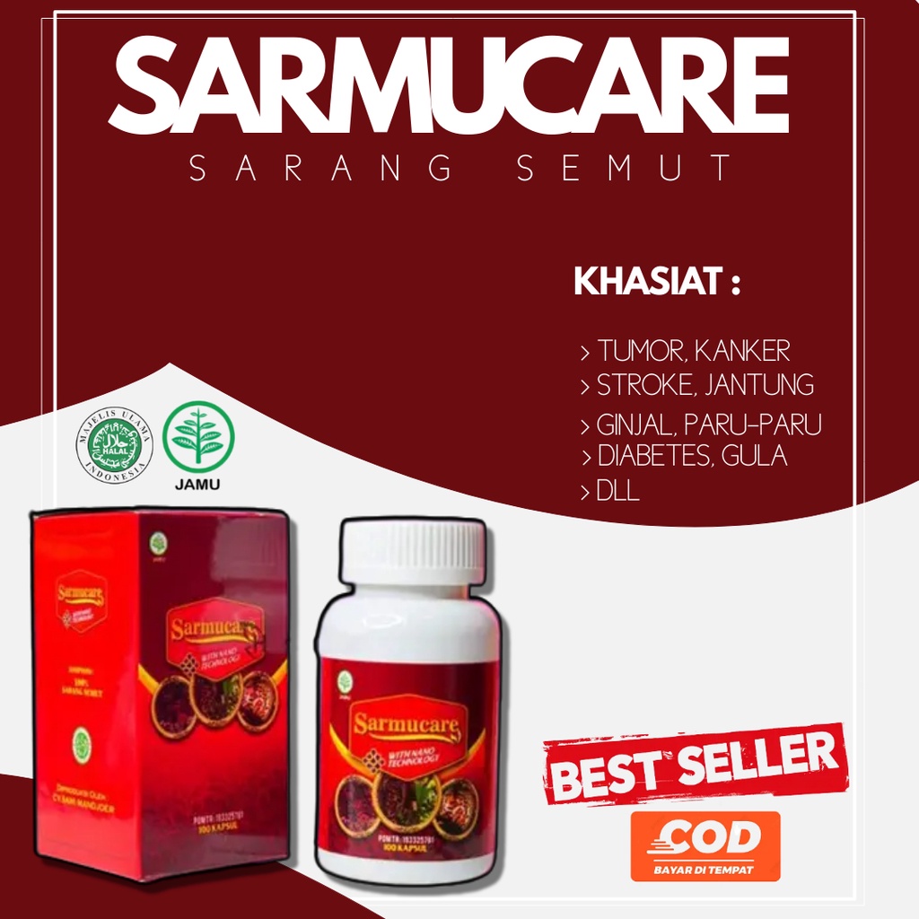 SARMUCARE Sarang Semut Papua Original  Obat Tradisional/ 100 Kapsul