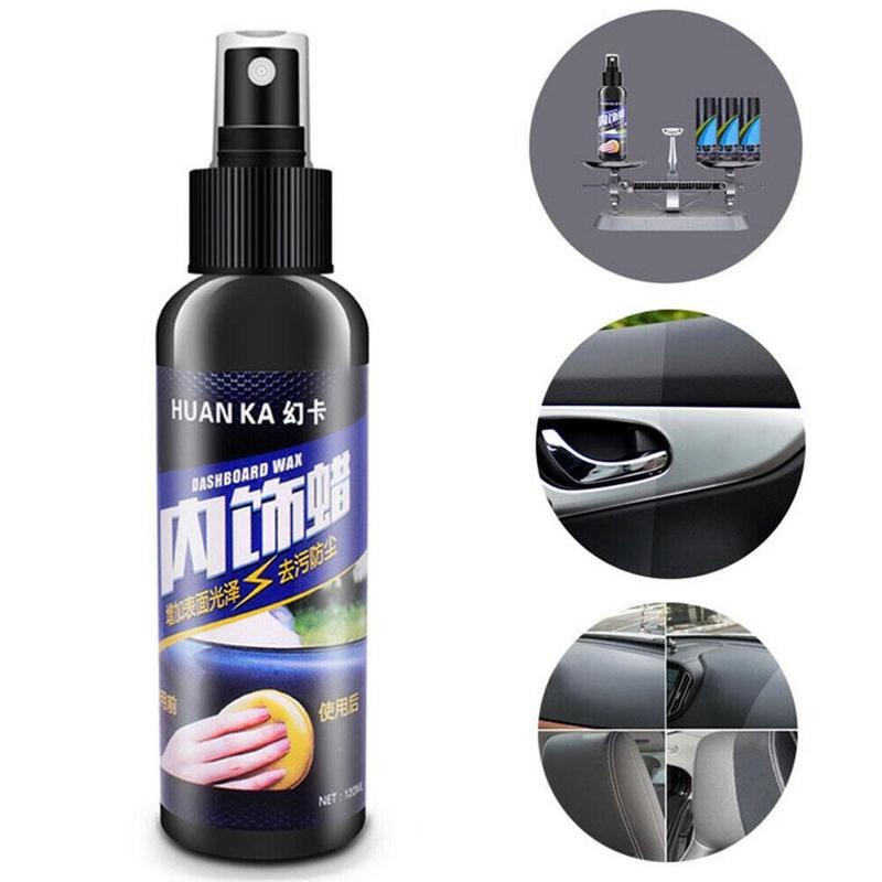 Ygrette - IMPORT 120ML HUANKA PENGHITAM DASHBOARD TRIM Ban Jok Karpet Car Tire Wheel Waxing Cleaner 120ml