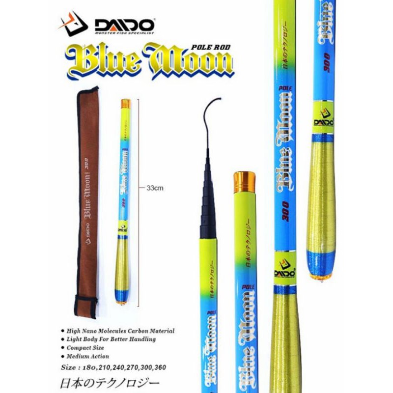 JORAN TEGEK DAIDO BLUE MOON (RUAS PENDEK, KARBON)
