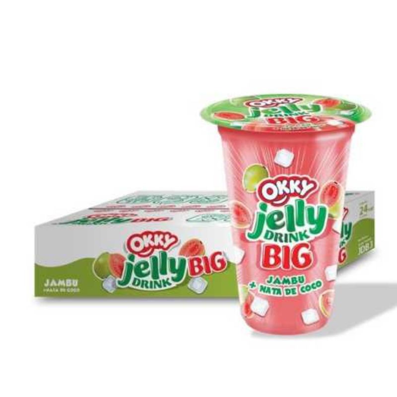 

Okky jelly drink big Rasa jambu karton isi 24 pcs