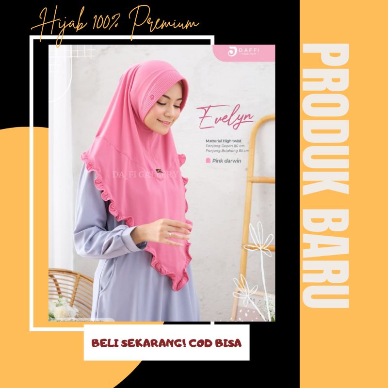 DAFFI HIJAB EVELYN BERGO MURAH PET ANTEM