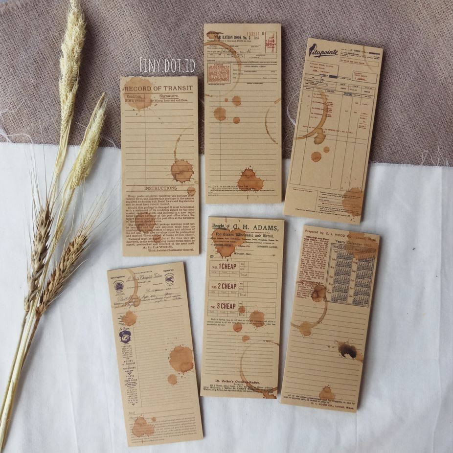 

Deco Paper - Vintage Registration (10 pcs)