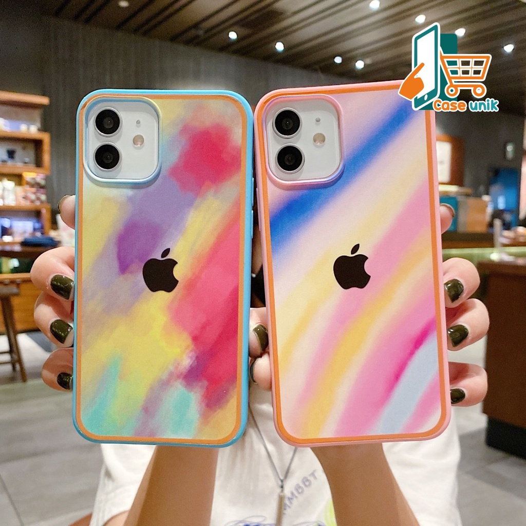 SS044 SOFTCASE RAINBOW IPHONE 6 7 8 6S 6+ 7+ 8+ X XS XR CS3250