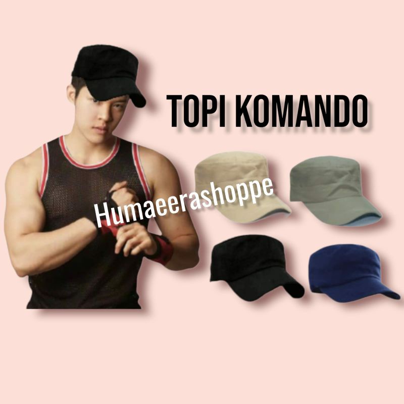 Topi komando | topi polos pria | topi army | topi tentara militer